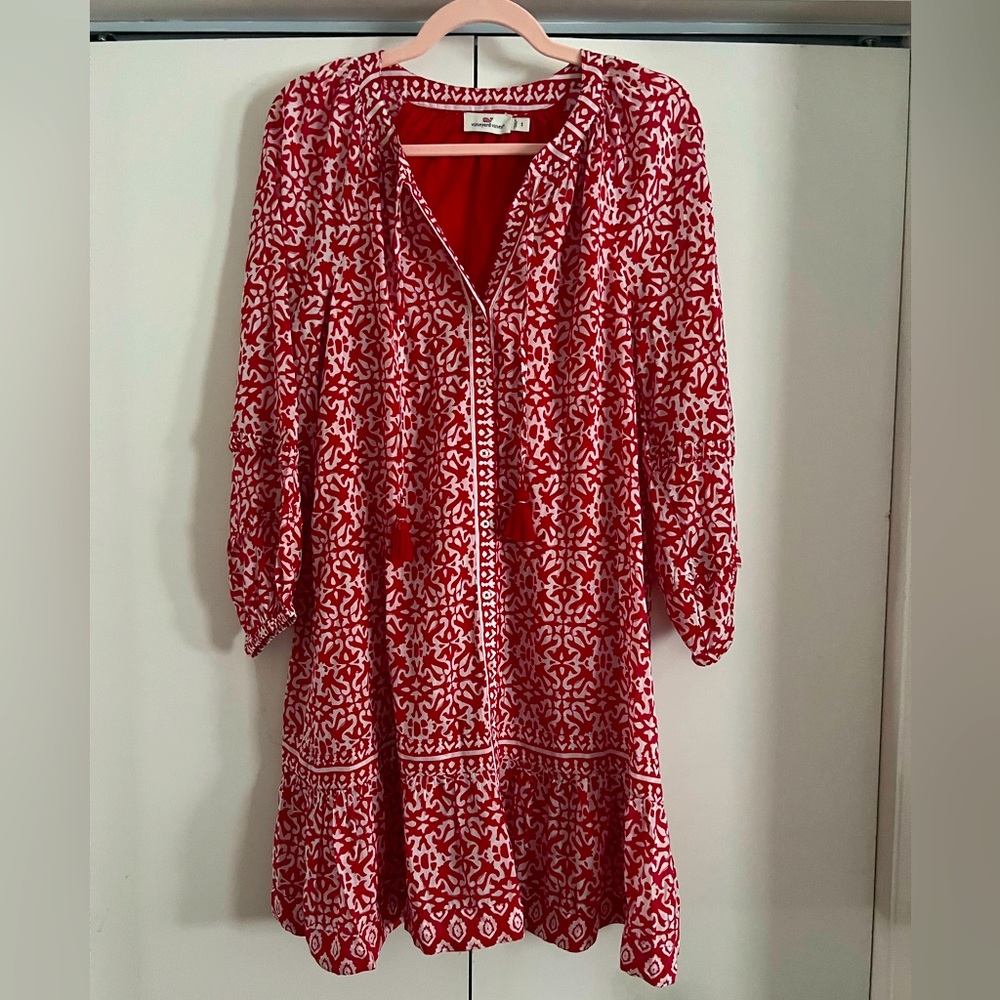 VINEYARD VINES- Size Small- Red Tile Vineyard Dress